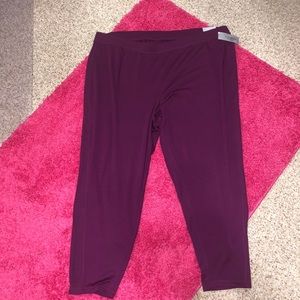 Plum purple straight legged pants